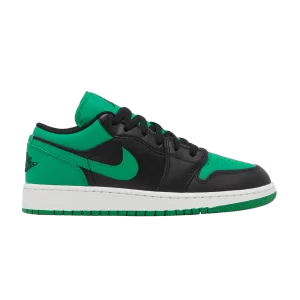 Air Jordan 1 Low GS 'Black Lucky Green' Noir/Noir/Lucky Vert/Blanc 553560 065