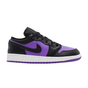 Air Jordan 1 Low GS 'Purple Venom' Violet Poison/Noir/Blanc 553560 505