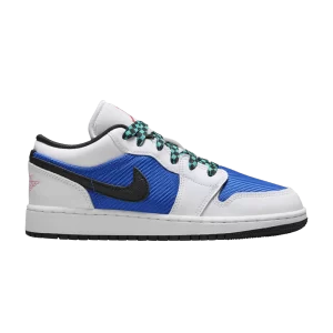 Air Jordan 1 Low SE GS 'Formula 23 Pack' Blanc/Hyper Royal/Hyper Jade/Noir FQ8042 100