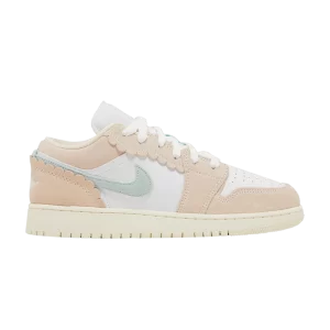 Air Jordan 1 Low SE GS 'Scalloped Edge' Guava Ice/Jade Ice/Blanc/Rose Oxford DZ5356 800