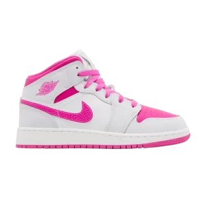 Air Jordan 1 Mid GS 'Fire Pink' Whisper of iris/Blanc/Fire rose FD8780 500