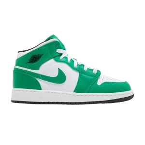 Air Jordan 1 Mid GS 'Lucky Green' Vert Chanceux/Noir/Blanc DQ8423 301