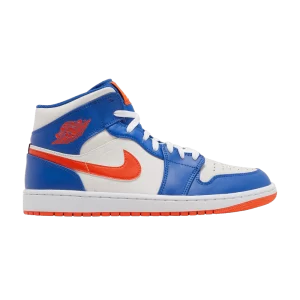 Air Jordan 1 Mid 'Wheaties' Game Royal/Ghost/Blanc/Orange Peak FD1029 400
