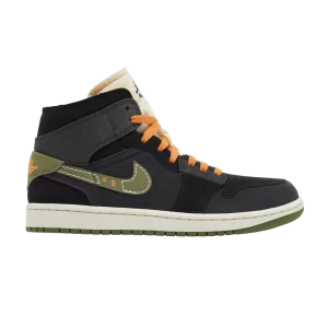 Air Jordan 1 Mid SE Craft 'Anthracite Light Olive' Anthracite/Sky J Olive clair/Noir FD6817 003