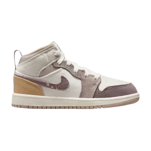 Air Jordan 1 Mid SE Craft PS 'Inside Out - Taupe Haze' Voile/Taupe Haze/Fossil Stone/Sky Gold/Muslin DZ4468 102