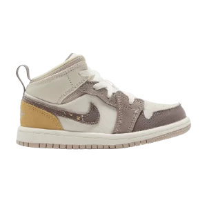 Air Jordan 1 Mid SE Craft TD 'Inside Out - Taupe Haze' Voile/Taupe Haze/Fossil Stone/Sky Gold/Muslin DZ4467 102