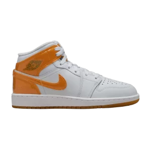 Air Jordan 1 Mid SE GS 'Gatorade Pack - Orange' Gris football/Vert pin/Blanc/Orange peel FN9053 018
