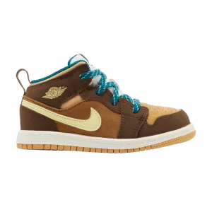 Air Jordan 1 Mid SE TD 'Cacao Wow' Cacao Wow/Glowing Green/Brown Ale/Twine/Sail/Geode Teal DZ6339 200