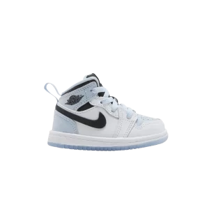 Air Jordan 1 Mid SE TD 'White Ice Blue' Blanc/Noir/Bleu glacé DV1338 104