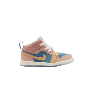 Air Jordan 1 Mid SS TD 'Zen' Aegean Storm/Chanvre/Rose Oxford/Rouge Stardust/Voile/Sésame FN7539 400