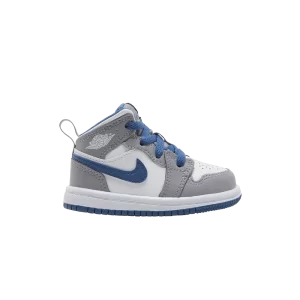 Air Jordan 1 Mid TD 'Cement True Blue' Gris ciment/Vrai bleu/Blanc DQ8425 014