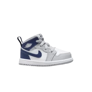 Air Jordan 1 Mid TD 'Wolf Grey Midnight Navy' Blanc/Wolf Gris/Midnight Fleet DQ8425 104