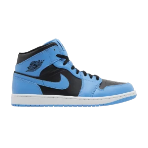 Air Jordan 1 Mid 'University Blue Black' Bleu Université/Blanc/Noir DQ8426 401