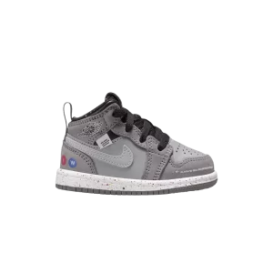 Air Jordan 1 Mid Wings TD 'NYC Subway' Gunsmoke/Argent mat/Noir/Orange laser/Bleu clair FZ1208 001