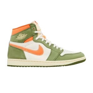 Air Jordan 1 Retro High OG Craft 'Celadon' Céladon/Sky J Olive clair/Mangerine brillante/Lait de coco/Ivoire pâle FB9934 300