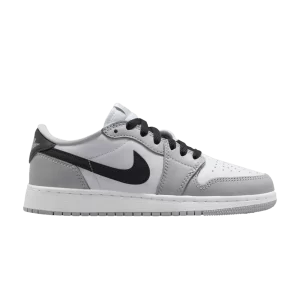 Air Jordan 1 Retro Low OG GS 'Barons' Blanc/Noir/Gris loup CZ0858 110