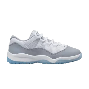 Air Jordan 11 Retro Low PS 'Cement Grey' Blanc/University Bleu/Cement Gris 505835 140