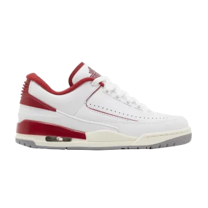 Air Jordan 2/3 GS 'White Varsity Red' Blanc/Rouge/Voile/Gris ciment FD0384 161