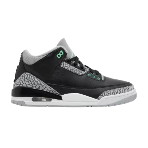 Air Jordan 3 Retro 'Green Glow' Baskets Noir/Glow Vert/Loup Gris/Blanc CT8532 031