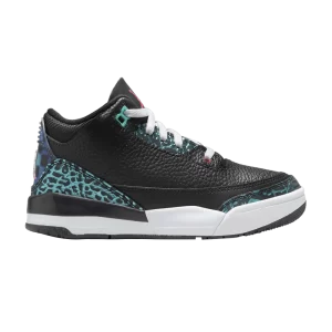 Baskets Air Jordan 3 Retro PS 'Moto' Noir/Rouge sirène/Hypernéphrite/Blanc FV5438 001