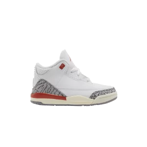 Air Jordan 3 Retro TD 'Georgia Peach' Baskets Blanc/Space Clay/Voile/Gris Ciment/Anthracite FQ9175 121