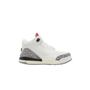 Air Jordan 3 Retro TD 'White Cement Reimagined' Blanc sommet/Rouge feu/Noir/Gris ciment DM0968 100