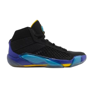 Air Jordan 38 'Aqua' Noir/True Rouge/Light Concord/Aquatone/University Gold/Flint Gris DZ3356 001