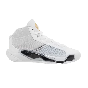 Air Jordan 38 GS 'FIBA' Blanc/Or Métallique/Platine Pur FN8277 100