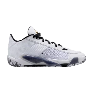 Air Jordan 38 Low PF 'Royalty' Baskets Blanc/Noir/Platine pur/Or métallique FD2325 107