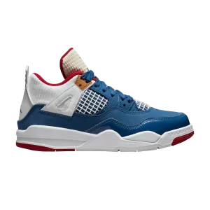 Air Jordan 4 Retro PS 'Messy Room' Baskets Bleu français/Blanc/Rouge/Blanc perle/Chutney/Vert hauteur DR6953 400