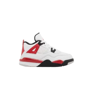 Air Jordan 4 Retro TD 'Red Cement' Blanc/Rouge Feu/Noir/Gris Neutre BQ7670 161