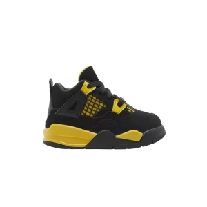 Air Jordan 4 Retro TD 'Thunder' 2023 Noir/Tur jaune BQ7670 017