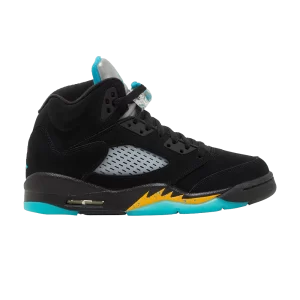 Air Jordan 5 Retro GS 'Aqua' Noir/Aquatone/Taxi 440888 047