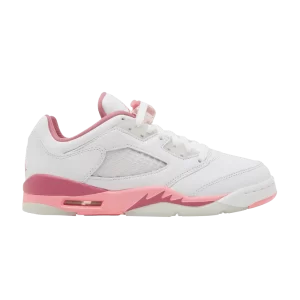 Air Jordan 5 Retro Low GS 'Crafted For Her' Blanc/Craie Corail/Baie du Désert/Noir DX4390 116