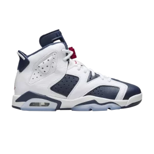 Air Jordan 6 Retro GS 'Olympic' 2024 Blanc/Rouge/Midnight Navy 384665 164