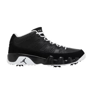Air Jordan 9 Low Golf 'Barons' Noir/Blanc/Rouge bronze métallisé FN6930 001