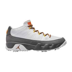 Air Jordan 9 Low Golf 'US Open' Blanc/Or université/Gris froid/Anthracite FN6931 100