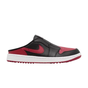 Air Jordan 1 Mule Golf 'Bred' Noir/Blanc/Rouge FJ1214 001