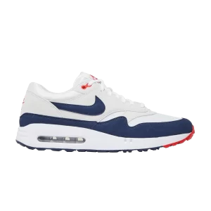 Nike Air Max 1 '86 OG Golf 'Big Bubble - Obsidian' Blanc/Obsidienne foncé/Gris neutre/Rouge université DV1403 001