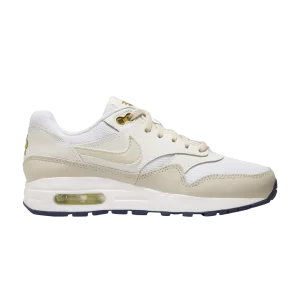 Nike Air Max 1 GS 'White Bronzine' Blanc/Bronze/À peine Volt/Marron clair DZ3307 103