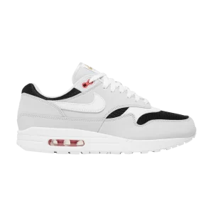 Nike Air Max 1 'Urawa 2.0' Baskets Platine pur/Blanc/Noir/Rouge sport/Blanc sommet FD9081 001