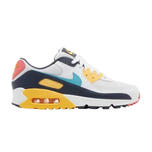 Nike Air Max 90 '90's Neon Pack' Blanc/Bleu tonnerre/Rose/Dusty Cactus HF4860 100