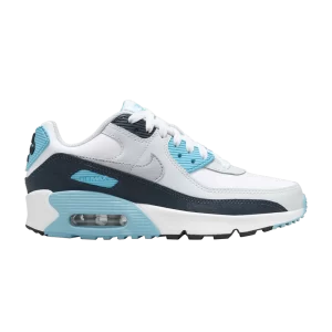 Nike Air Max 90 GS 'Baltic Blue' Blanc/Bleu Baltique/Bleu marine arme/Gris loup HF6358 100