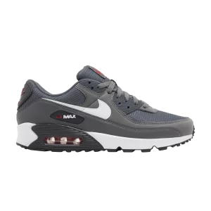 Nike Air Max 90 'Iron Grey University Red' Gris fer/Rouge université/Anthracite/Blanc DR0145 003