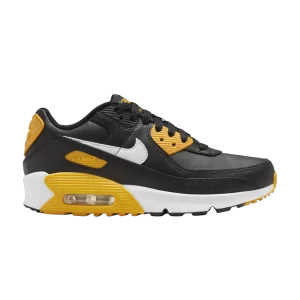 Nike Air Max 90 Leather GS 'Black University Gold' Noir/University Or/Blanc CD6864 026