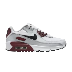 Nike Air Max 90 Leather GS 'Platinum Dark Team Red' Blanc/Foncé Team Rouge/Platine pur/Noir CD6864 125