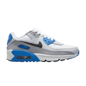 Nike Air Max 90 Leather GS 'Platinum Photo Bleu' Blanc/Photo Bleu/Platine pur/Noir CD6864 127