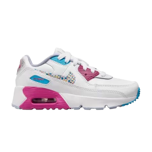 Nike Air Max 90 Leather SE PS « Couleurs vives ! » Blanc/Fuchsia Actif/Bleu Éclair/Multicolore DV1844 100