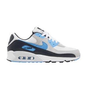 Nike Air Max 90 'UNC' Blanc/Platine pur/Obsidienne foncé/Bleu université DQ4071 101