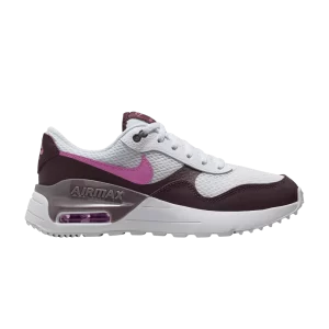 Nike Air Max SYSTM GS 'Blanc Bourgogne Crush Rose' Blanc/Bourgogne Crash/Ore Violet/Playful Rose DQ0284 116